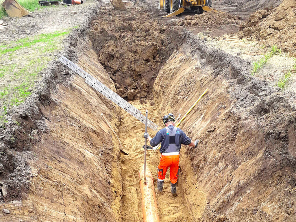 dræn, etablering af kloak, kloakering